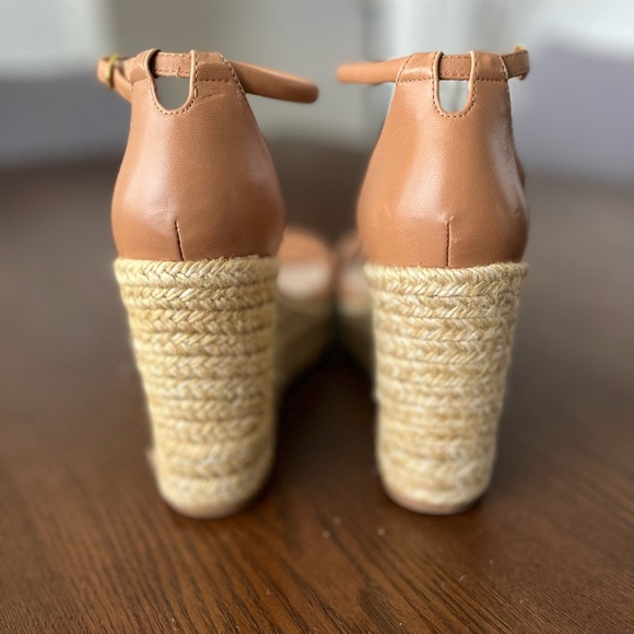 Stuart Weitzman Nude Wedge Espadrilles - Picture 2 of 9